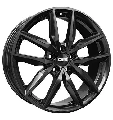 CMS C28 Complete Black Gloss 7x17 5/112 ET49 CB57,1 R13 - Alumiinivanteet - 346509 - 1