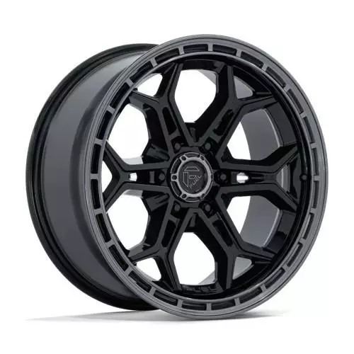 FC896 HEATHEN GLOSS BLACK W/ GLOSS GUNMETAL LIP 9x20 6/135 ET1 CB87.1 60° - Alumiinivanteet - 368979 - 1
