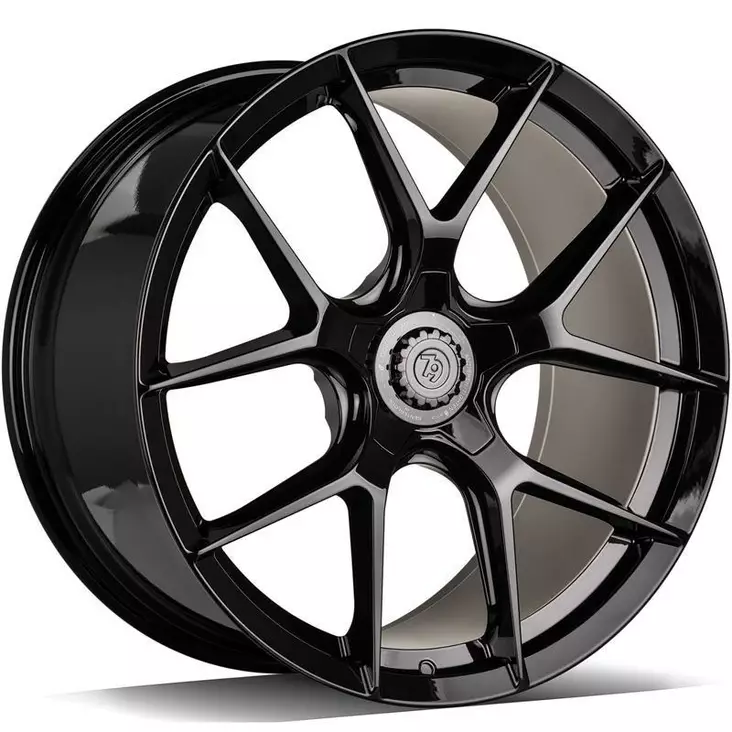 MF.8 Black Glossy 10x21 5/112 ET19 CB66.6 60° - Alumiinivanteet - 363309 - 1