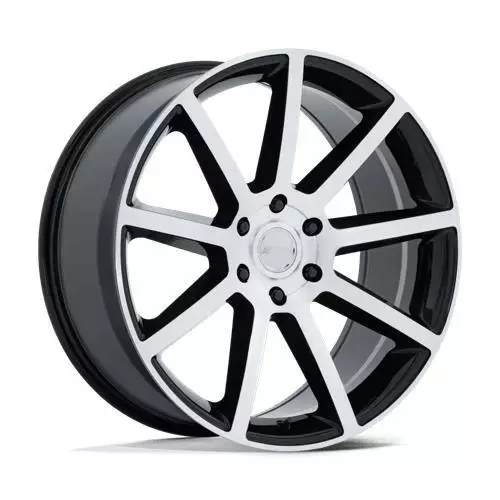 PE007 P6E GLOSS BLACK W/ MACHINED FACE 9,5x22 6/139,7 ET25 CB106.1 60° - Alumiinivanteet - 361209 - 1