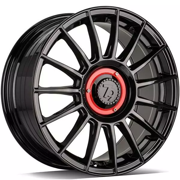 SCF-2 Black Glossy 8x18 5/112/120 ET35 CB72.6 60° - Alumiinivanteet - 372989 - 1