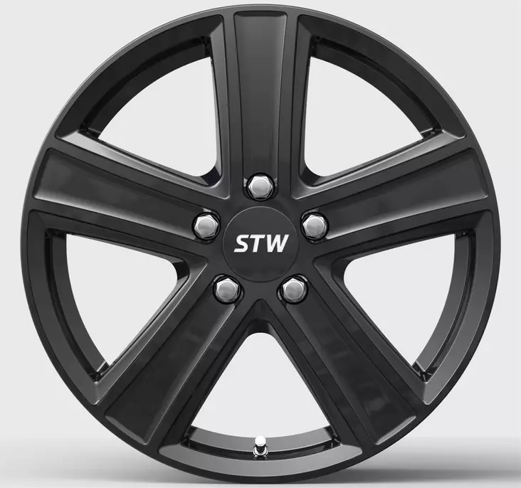 STW Cargo Black Glossy 6,5x16 5/130 ET62 CB78,1 60° - Alumiinivanteet - 358759 - 1